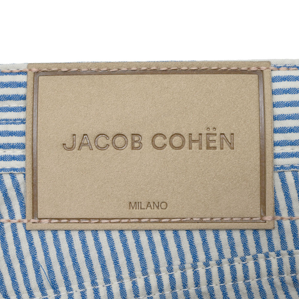 JACOB COHEN(ヤコブコーエン) BARDバード Resort Collection ウールシアサッカースリムテーパードストライプパンツ 226-52942 53065022052