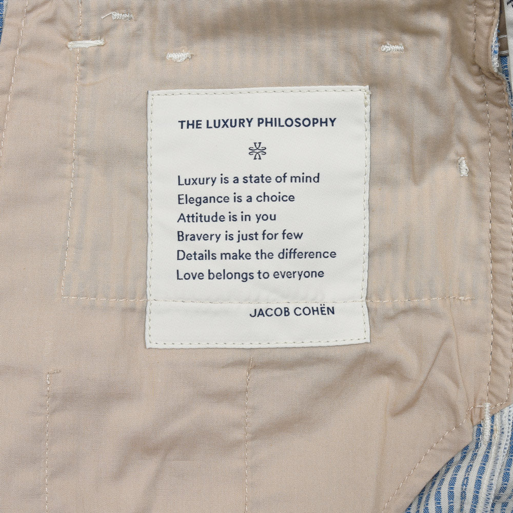 JACOB COHEN(ヤコブコーエン) BARDバード Resort Collection ウールシアサッカースリムテーパードストライプパンツ 226-52942 53065022052
