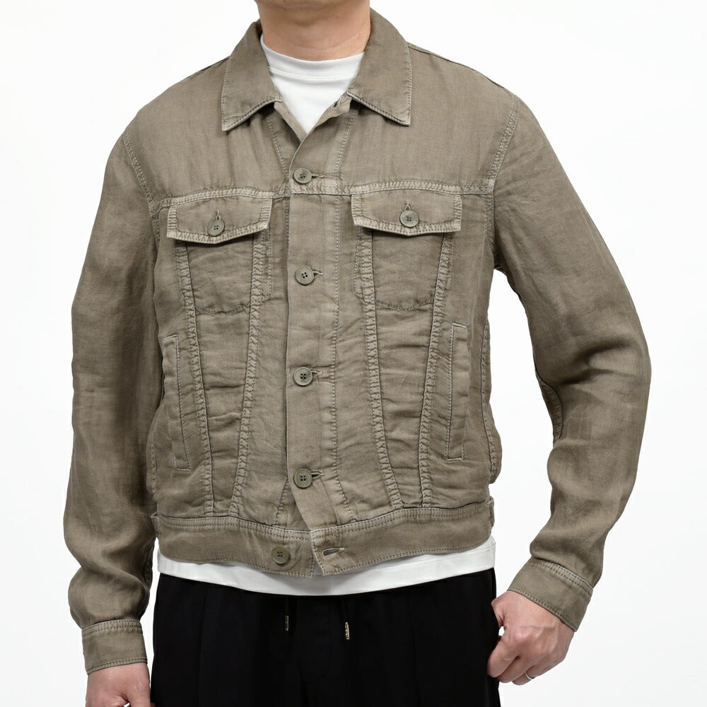 JACOB COHEN(ヤコブコーエン) Resort Collection リネントラッカージャケット 226-51830 57065000052