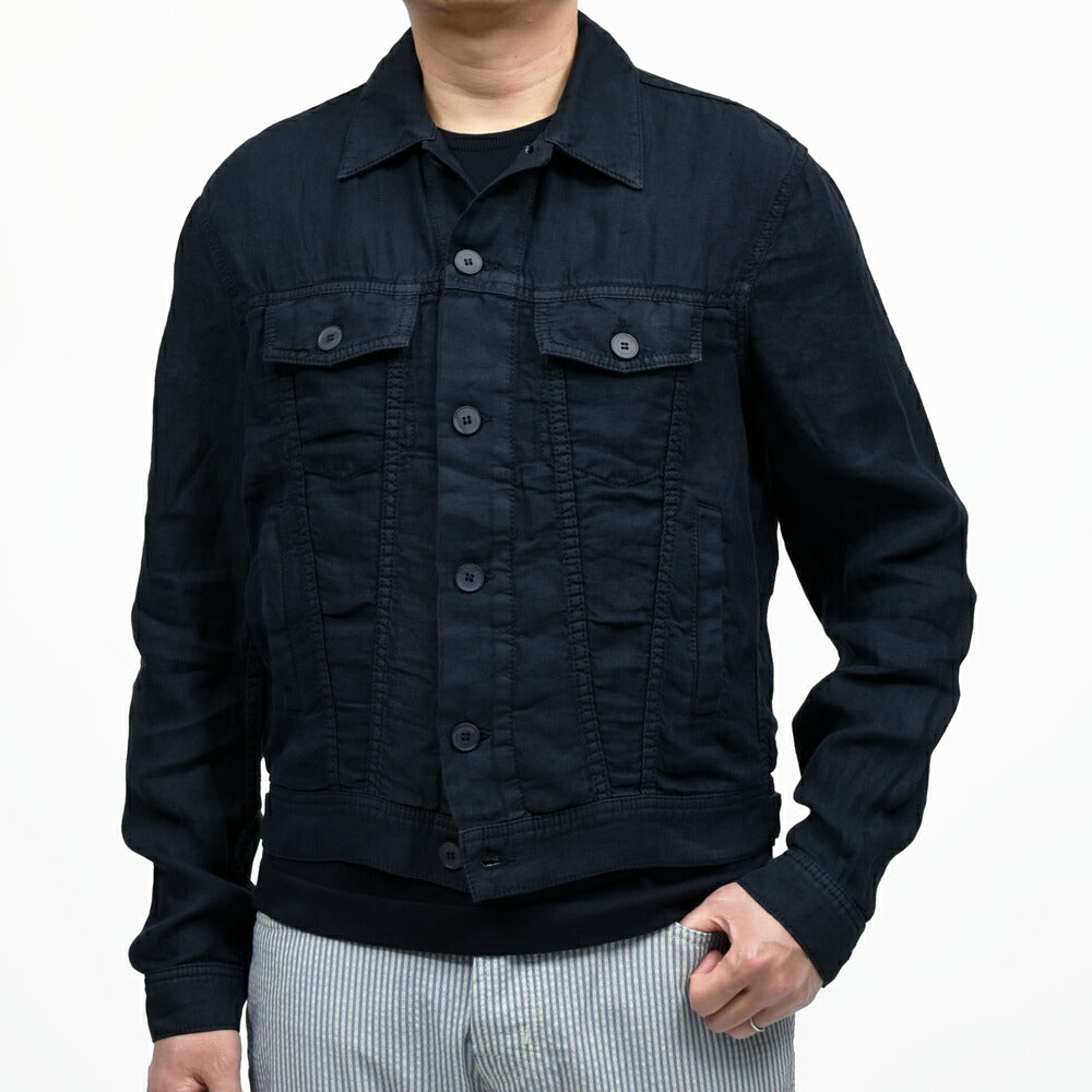 JACOB COHEN(ヤコブコーエン) Resort Collection リネントラッカージャケット 226-51830 57065000052