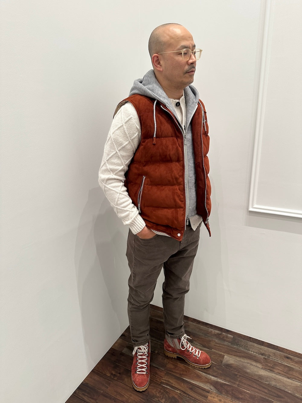 身長:︎︎180cm / 着用サイズ:︎︎52