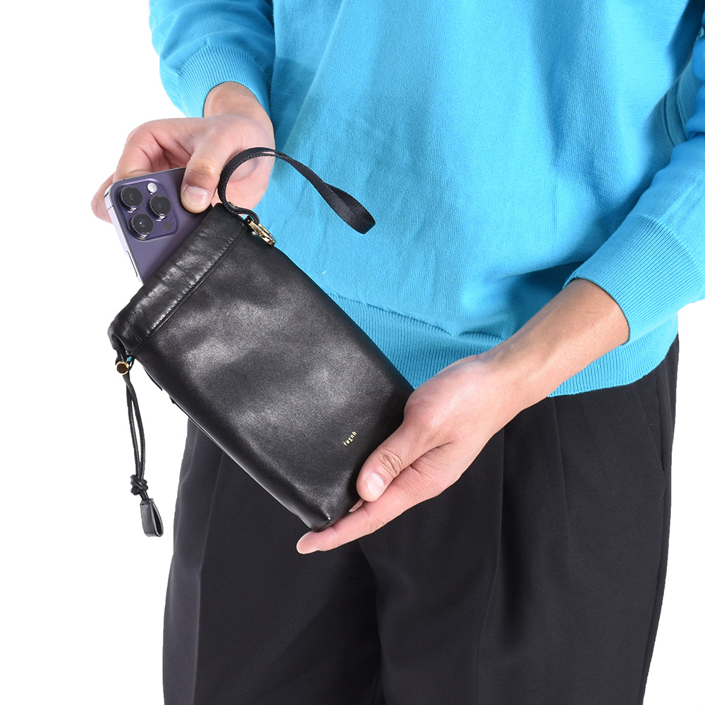 テクネ / MINI DRAWSTRING POUCH/A01-01525-L