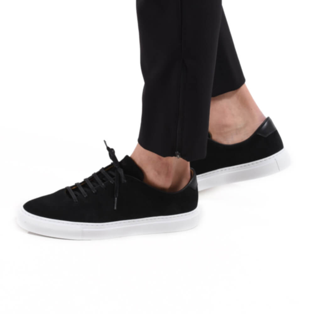 シーキューピー / スウェード レースアップ スニーカー/GENOA/NERO