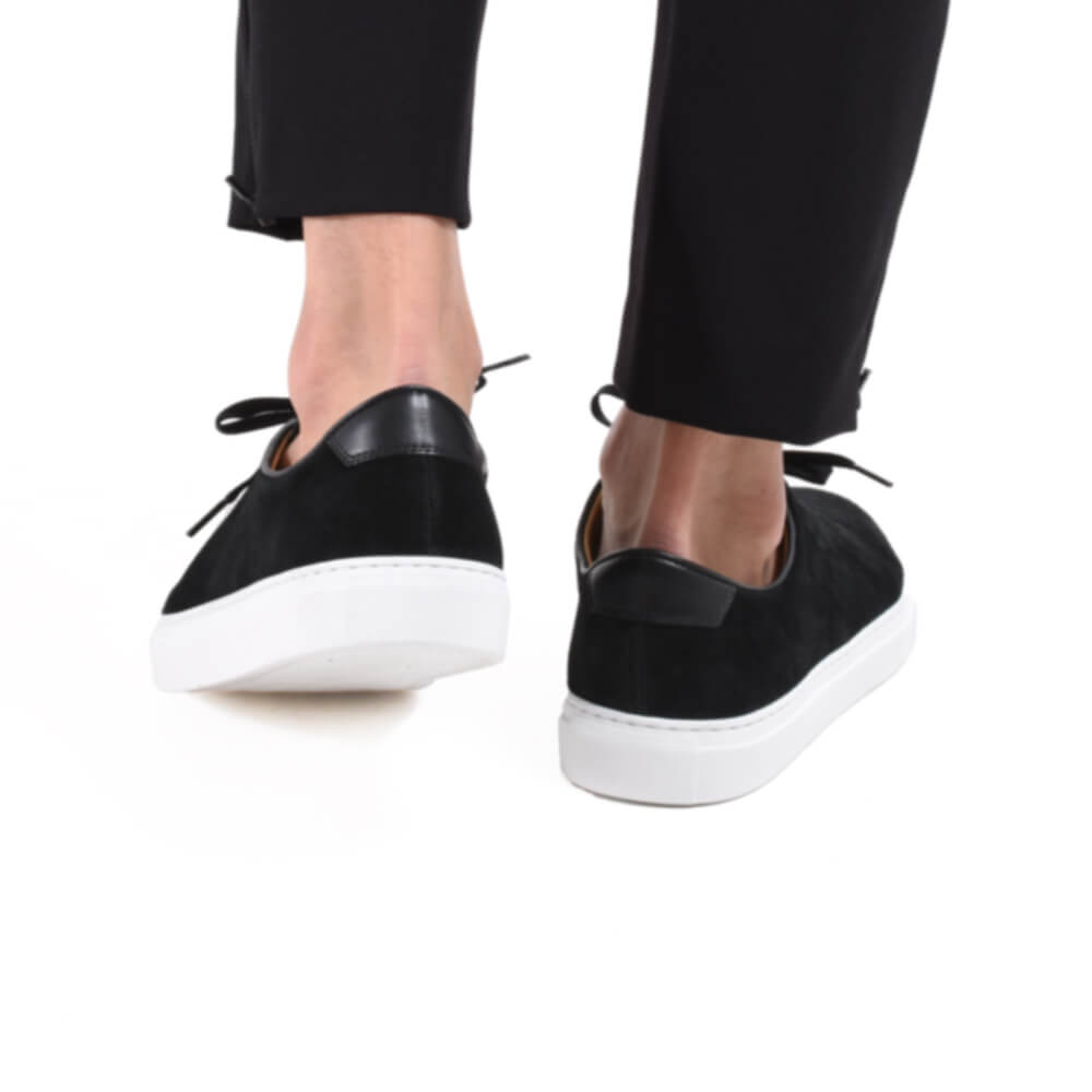 シーキューピー / スウェード レースアップ スニーカー/GENOA/NERO
