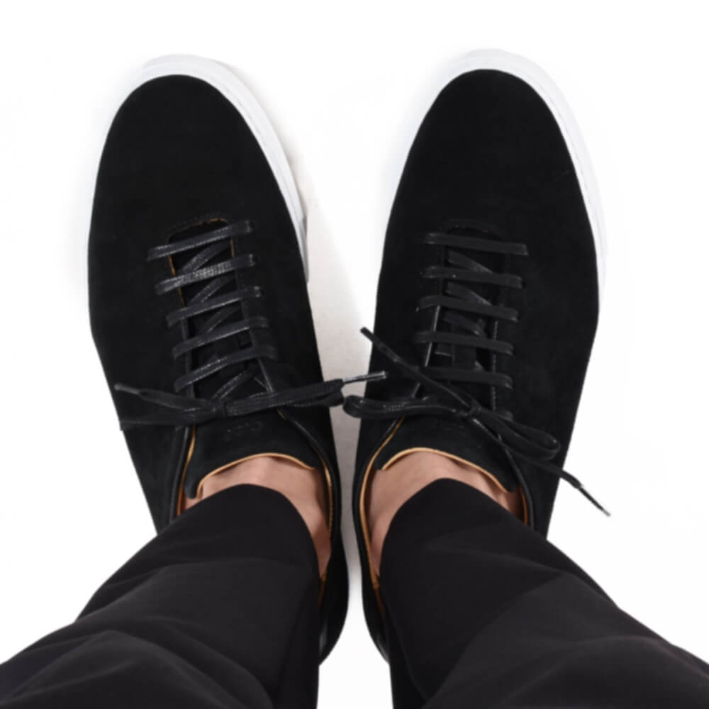 シーキューピー / スウェード レースアップ スニーカー/GENOA/NERO