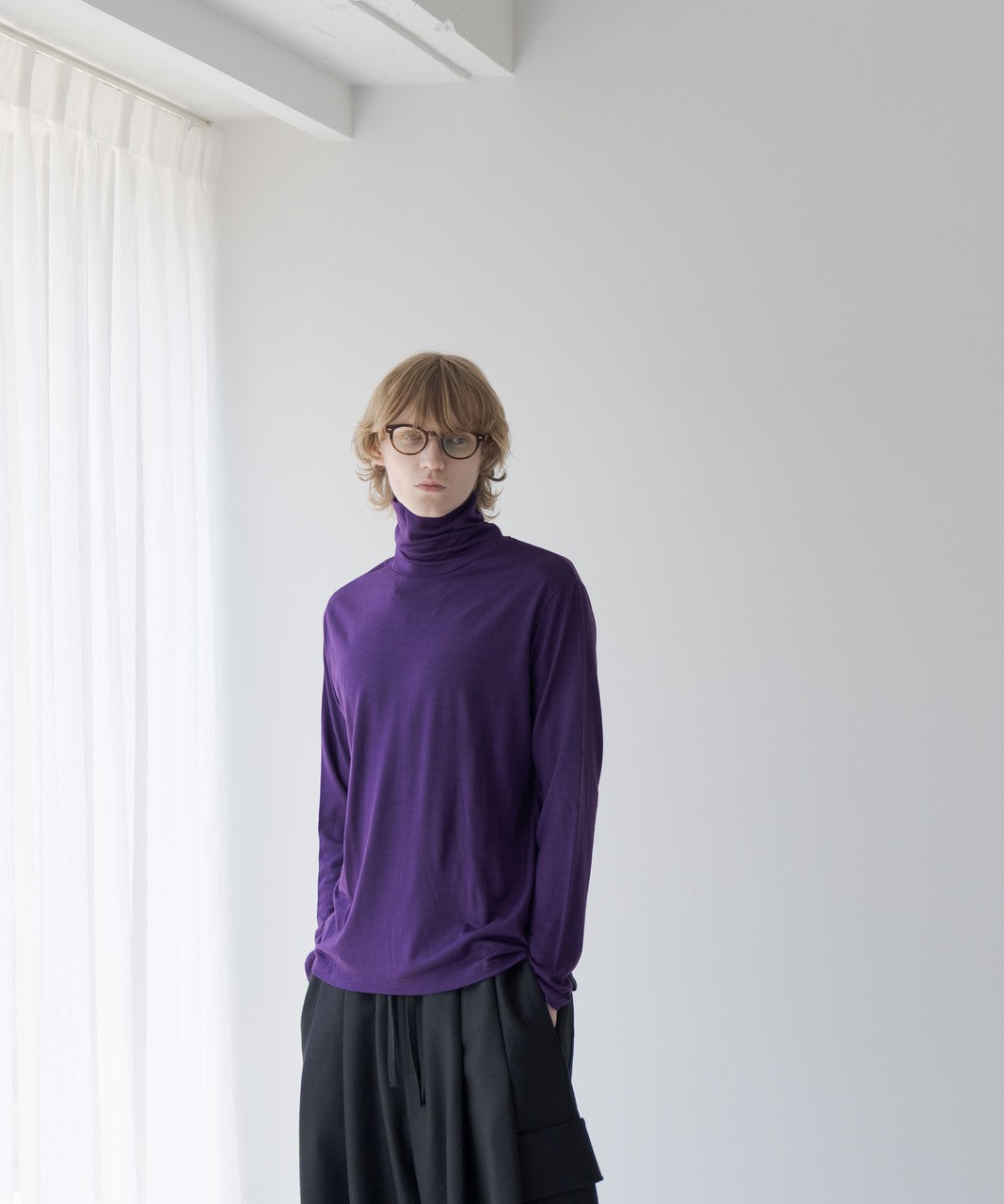 エムビー / HIGH-END 尾州WOOL JERSEY MODERN FIT TURTLE
