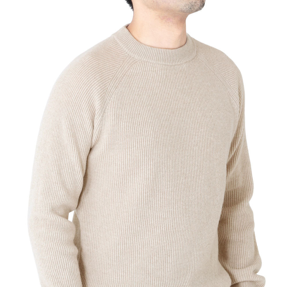 フィリッポ デ ローレンティス / Cashmerino 畔編み クルーネックニット/5GC1MLR42