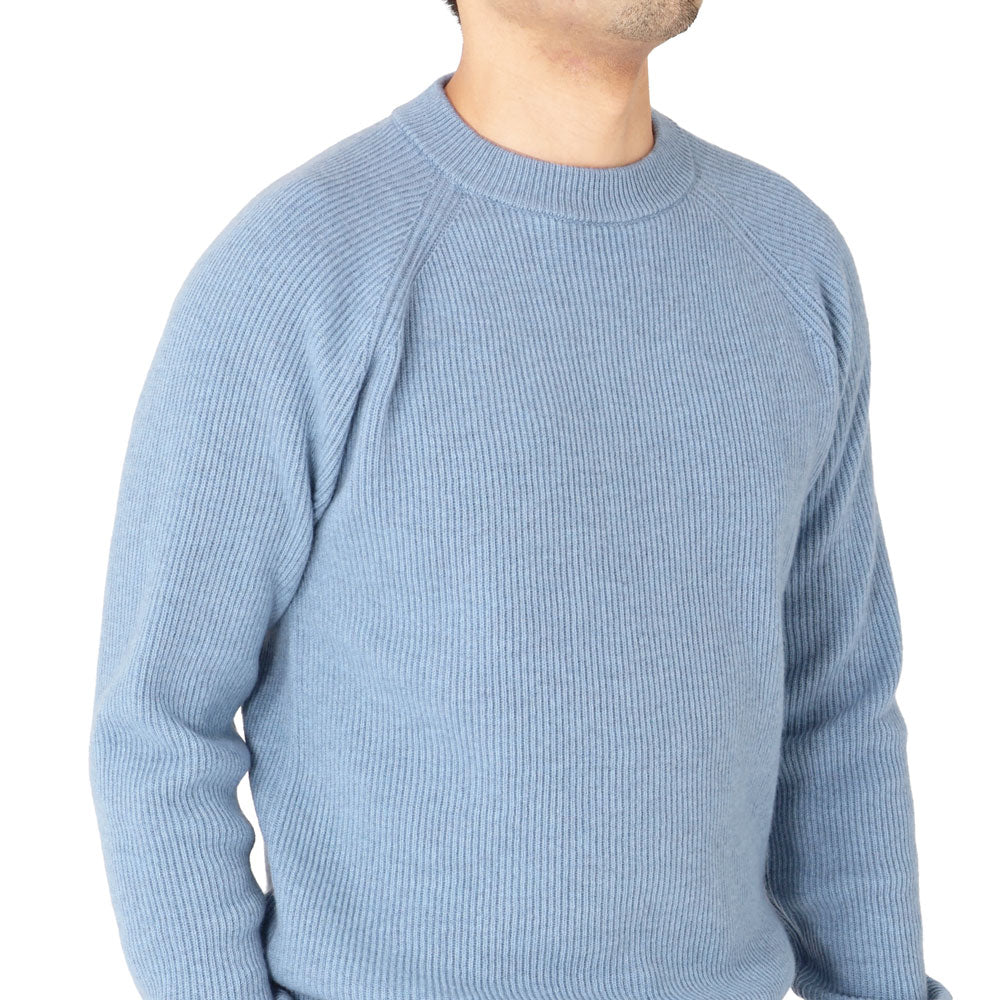 フィリッポ デ ローレンティス / Cashmerino 畔編み クルーネックニット/5GC1MLR42