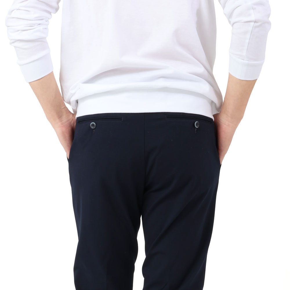 ジーティーアー / EASY CARE JERSEY 1プリーツ 裾リブ パンツ(Waist Comfort Band)/GIORGINO 27950