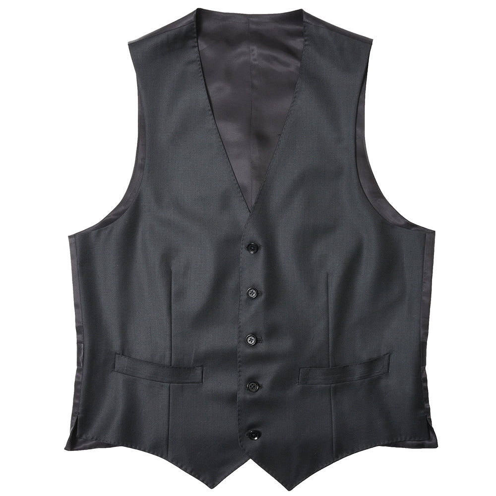 guji(グジ) SUPER150'sウールギャバジンソリッドジレ(MADE BY RING JACKET / LoroPianaファブリック使用)