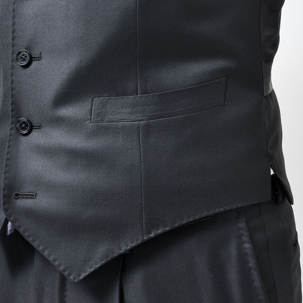 guji(グジ) SUPER150'sウールギャバジンソリッドジレ(MADE BY RING JACKET / LoroPianaファブリック使用)