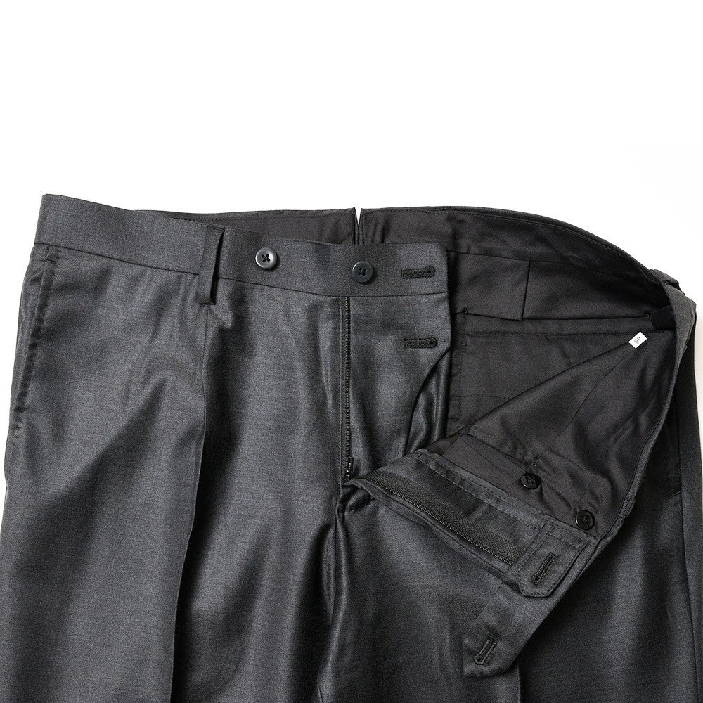 guji(グジ) SUPER150'sウールソリッド6B1プリーツダブルスーツ (MADE BY RING JACKET / LoroPianaファブリック使用)【オールシーズン】
