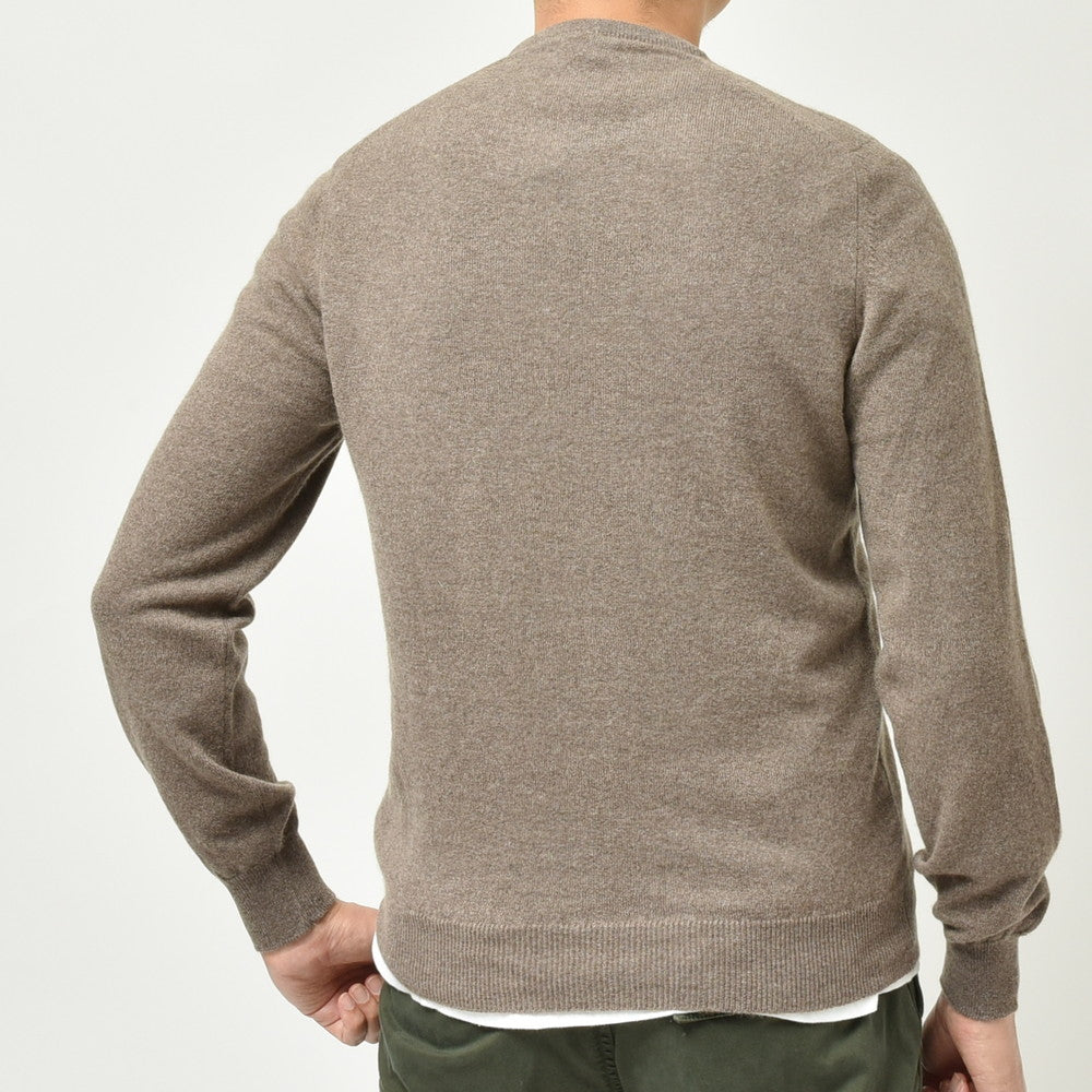 FEDELI(フェデリ) ハイゲージカシミアソリッドクルーネックニット ARG.SLIM ML.