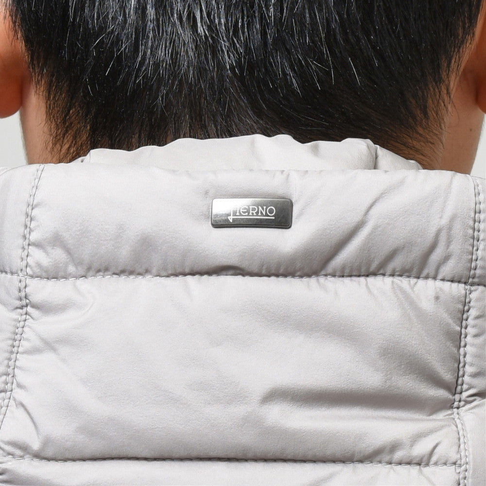 HERNO(ヘルノ) RESORTリゾート ミドルゲージウールフィッシャーマンズリブフーディーニットベスト MC009UR-70048