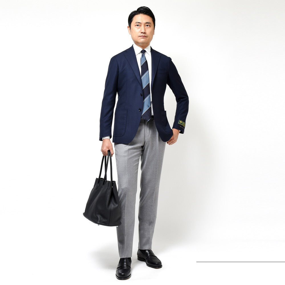guji(グジ) SUPER150'sウールホップサックソリッド3Bジャケット (MADE BY RING JACKET / LoroPianaファブリック使用)
