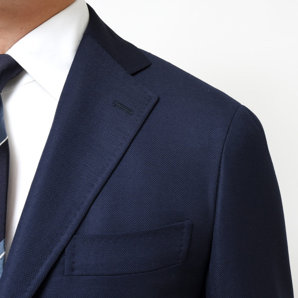 guji(グジ) SUPER150'sウールホップサックソリッド3Bジャケット (MADE BY RING JACKET / LoroPianaファブリック使用)