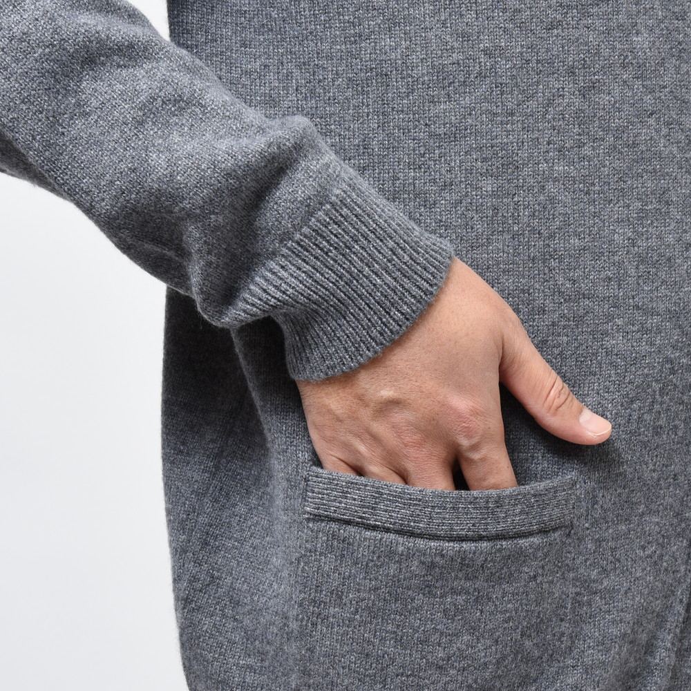 BEGG X CO(ベグ アンド コー) ハイゲージカシミアバイカラーニットカーディガン Two Tone Cardigan