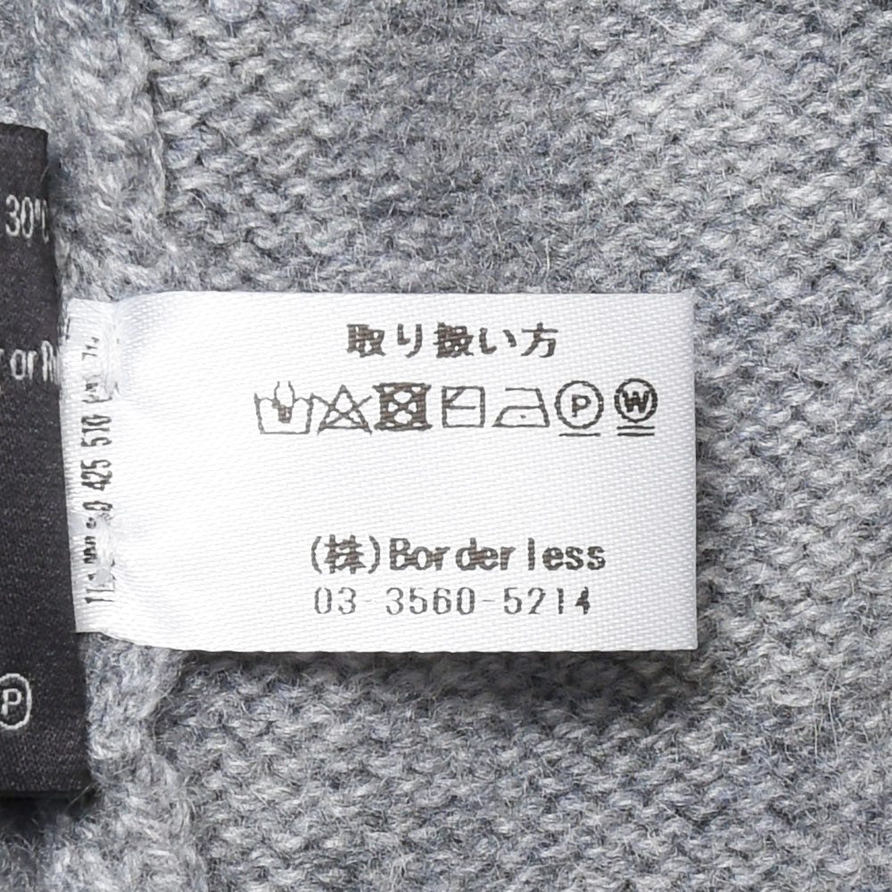 BEGG X CO(ベグ アンド コー) ハイゲージカシミアバイカラーニットカーディガン Two Tone Cardigan