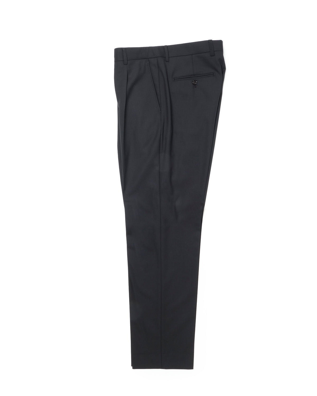 SANDY(サンディ) 1プリーツ ウールブレンドトラウザーズ / ブラック