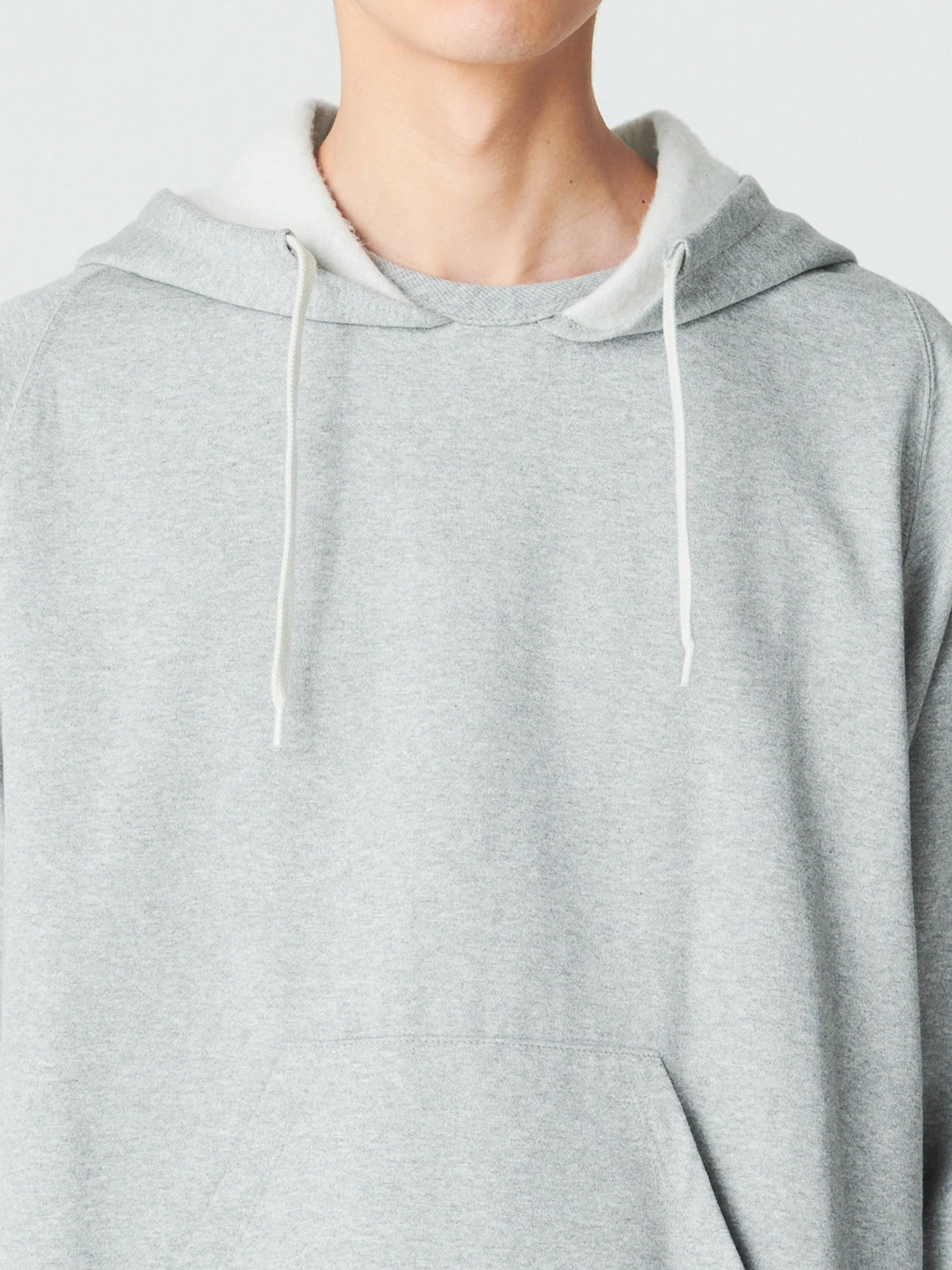 Sweat Hoodie / スウェットパーカー / チャコールグレー (表コットンMVS・裏毛シルク100%)