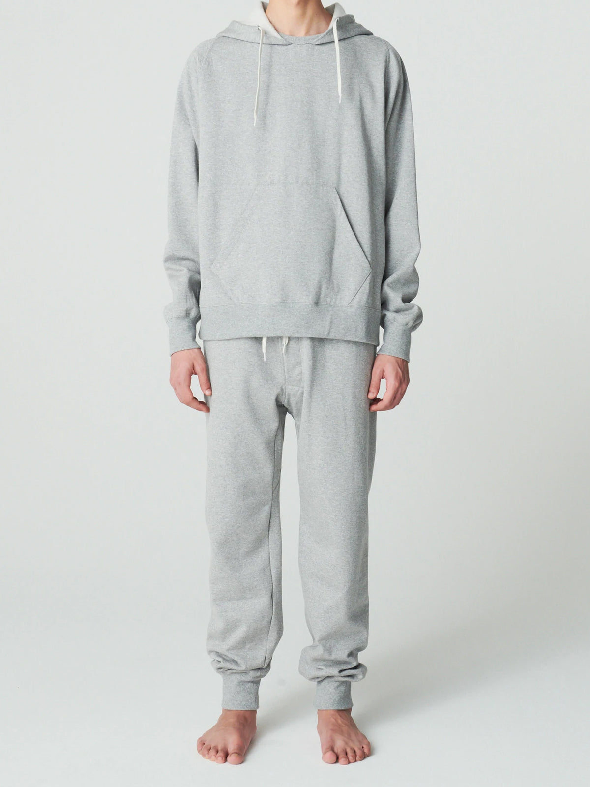 Sweat Hoodie / スウェットパーカー / チャコールグレー (表コットンMVS・裏毛シルク100%)