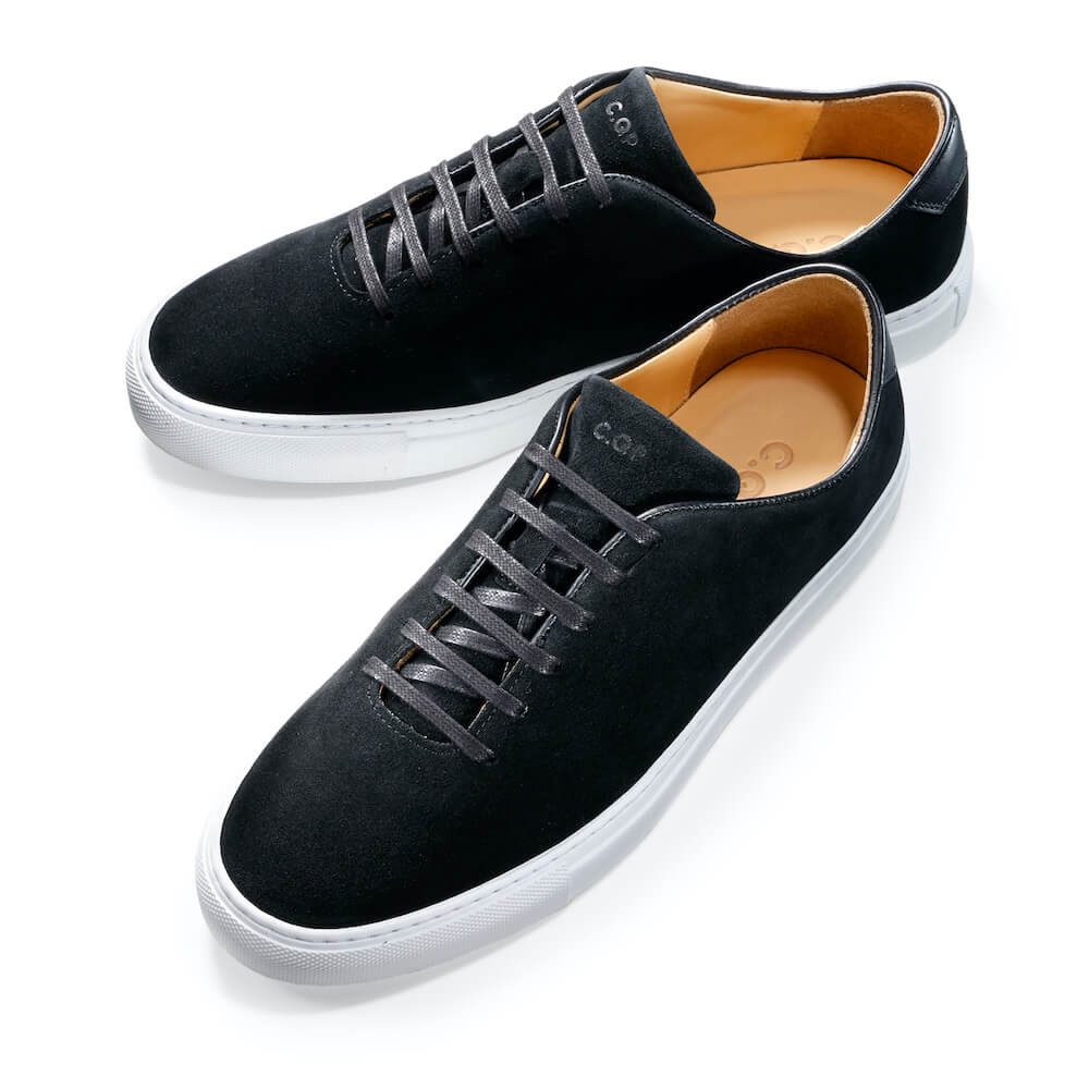 シーキューピー / スウェード レースアップ スニーカー/GENOA/NERO