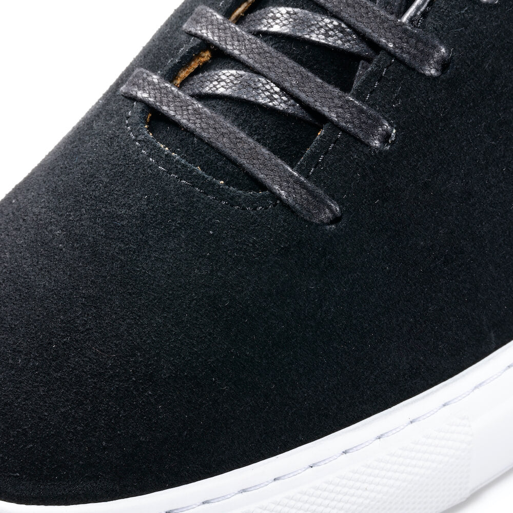 シーキューピー / スウェード レースアップ スニーカー/GENOA/NERO