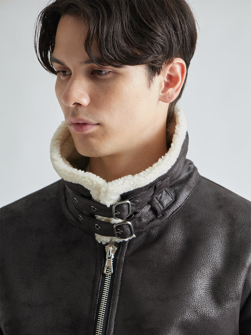 アウール / FAKE MOUTON JACKET