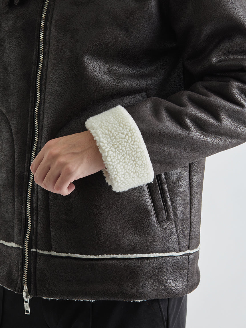 アウール / FAKE MOUTON JACKET