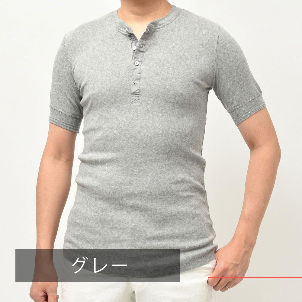 Schiesser(シーサー) コットンフライスS/Sヘンリーネックカットソー KARL-HEINZ 12111000113