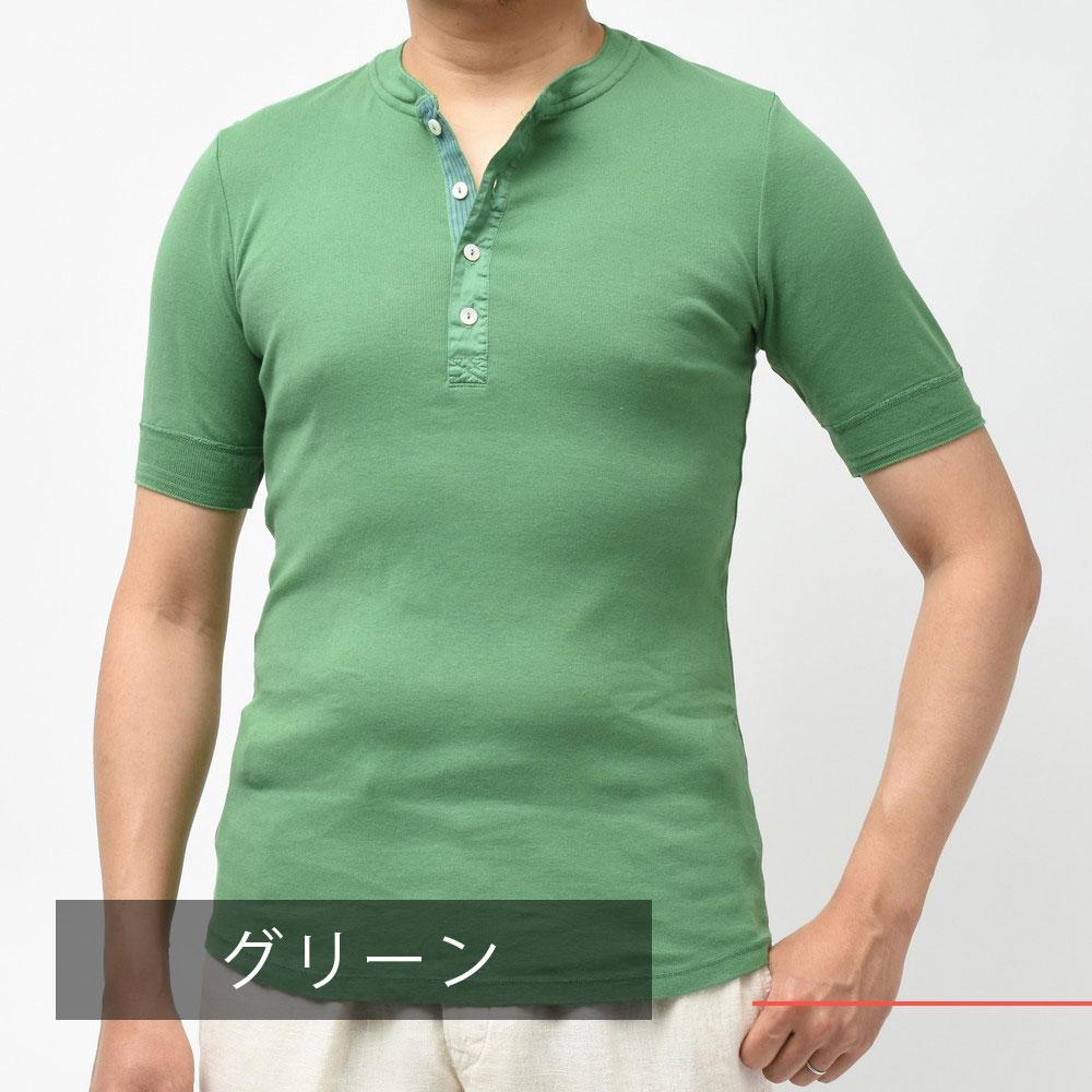 Schiesser(シーサー) コットンフライスS/Sヘンリーネックカットソー KARL-HEINZ 12111000113