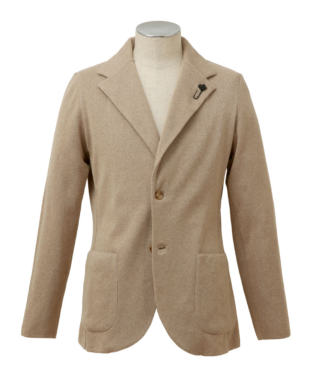 LARDINI コットンニット シングル 2B ジャケット