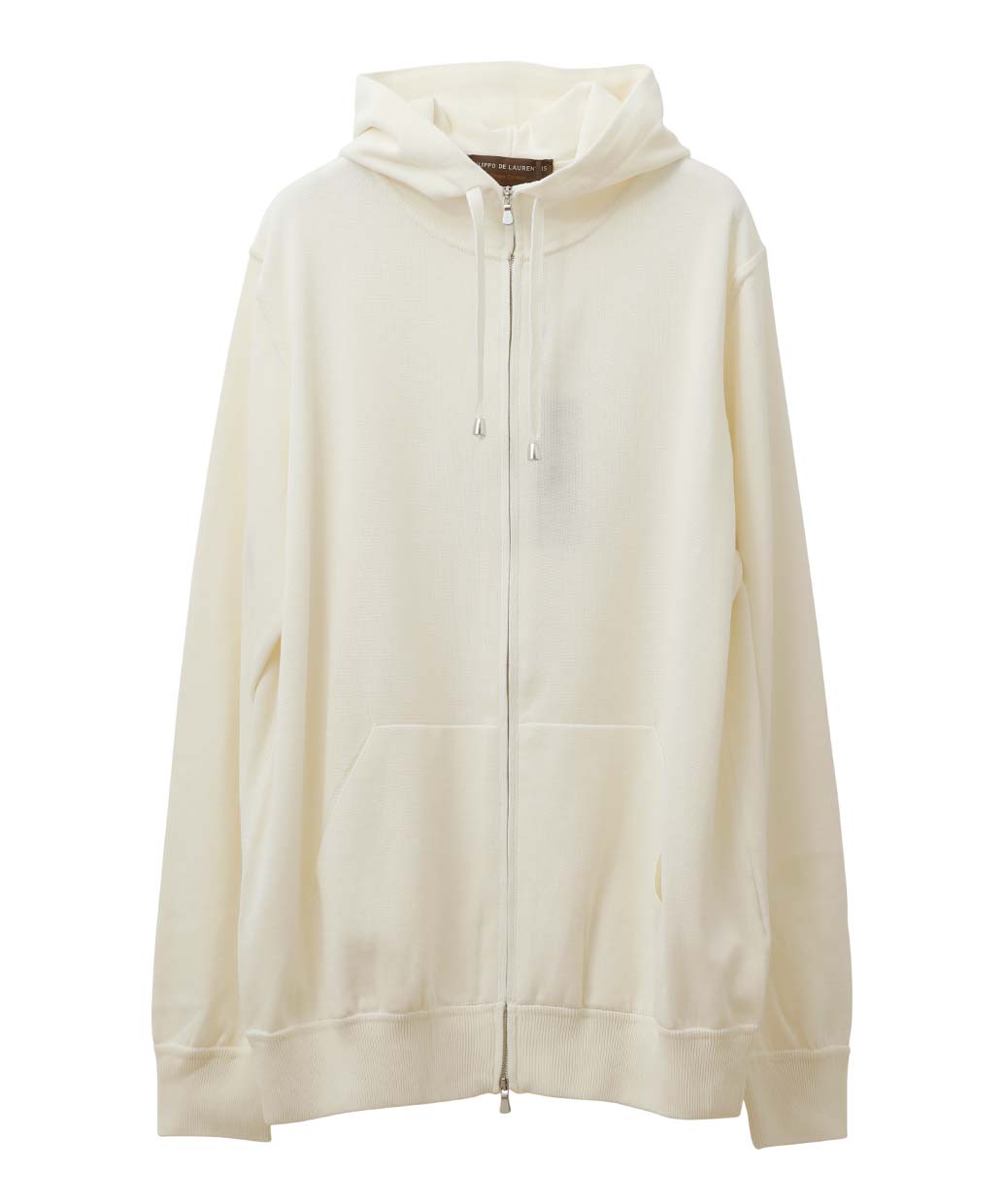FILIPPO DE LAURENTIIS クレープコットン ジップパーカー