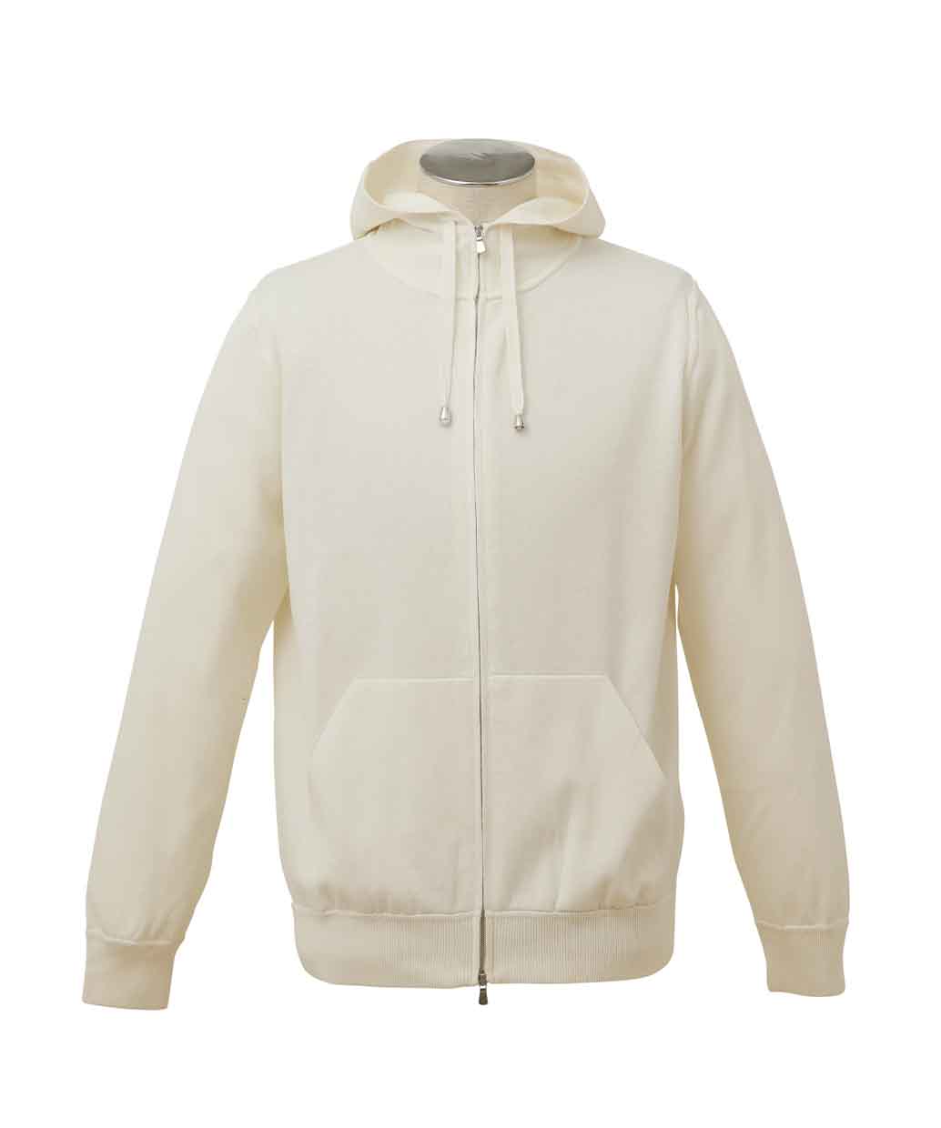 FILIPPO DE LAURENTIIS クレープコットン ジップパーカー