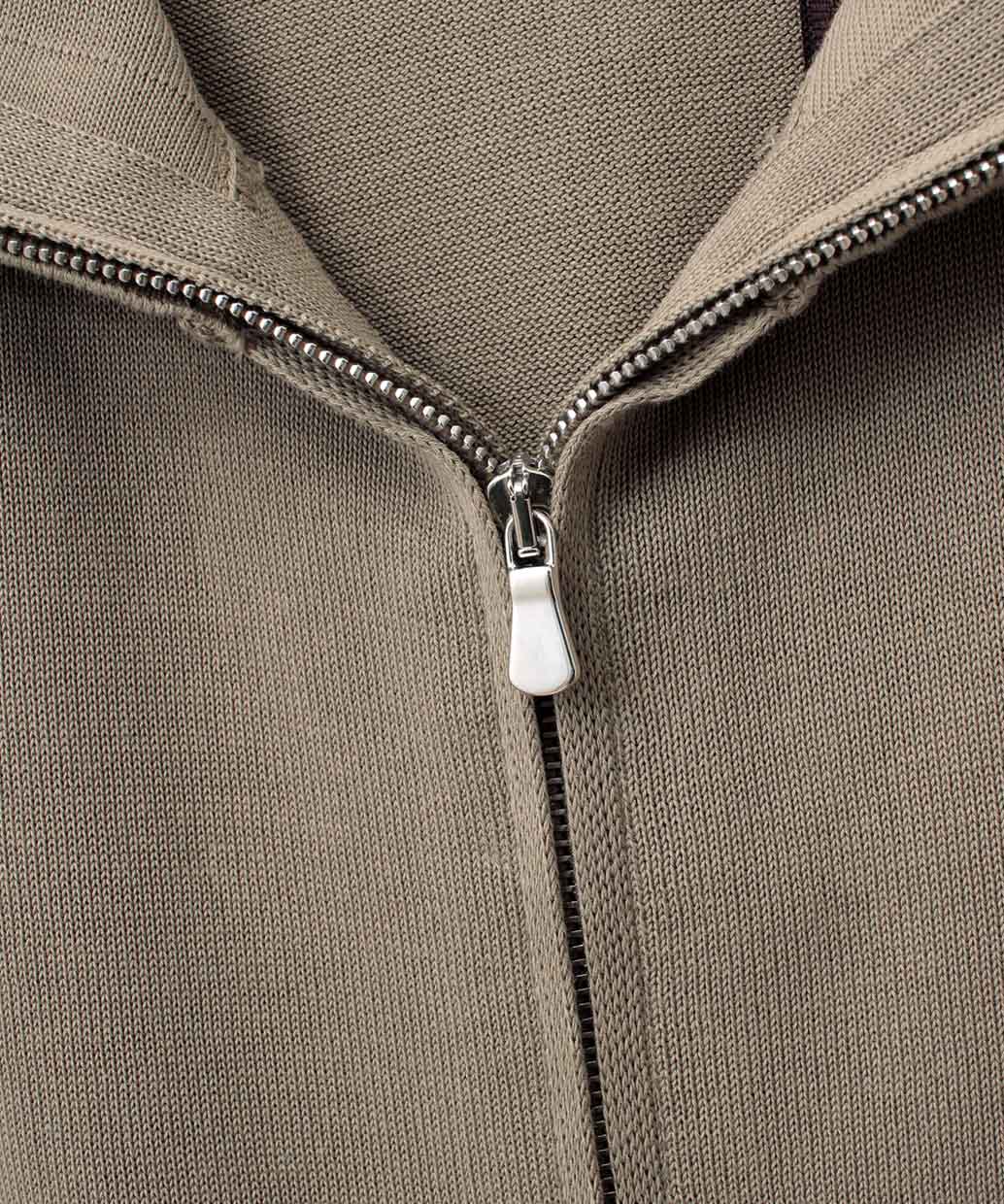 FILIPPO DE LAURENTIIS クレープコットン ジップパーカー