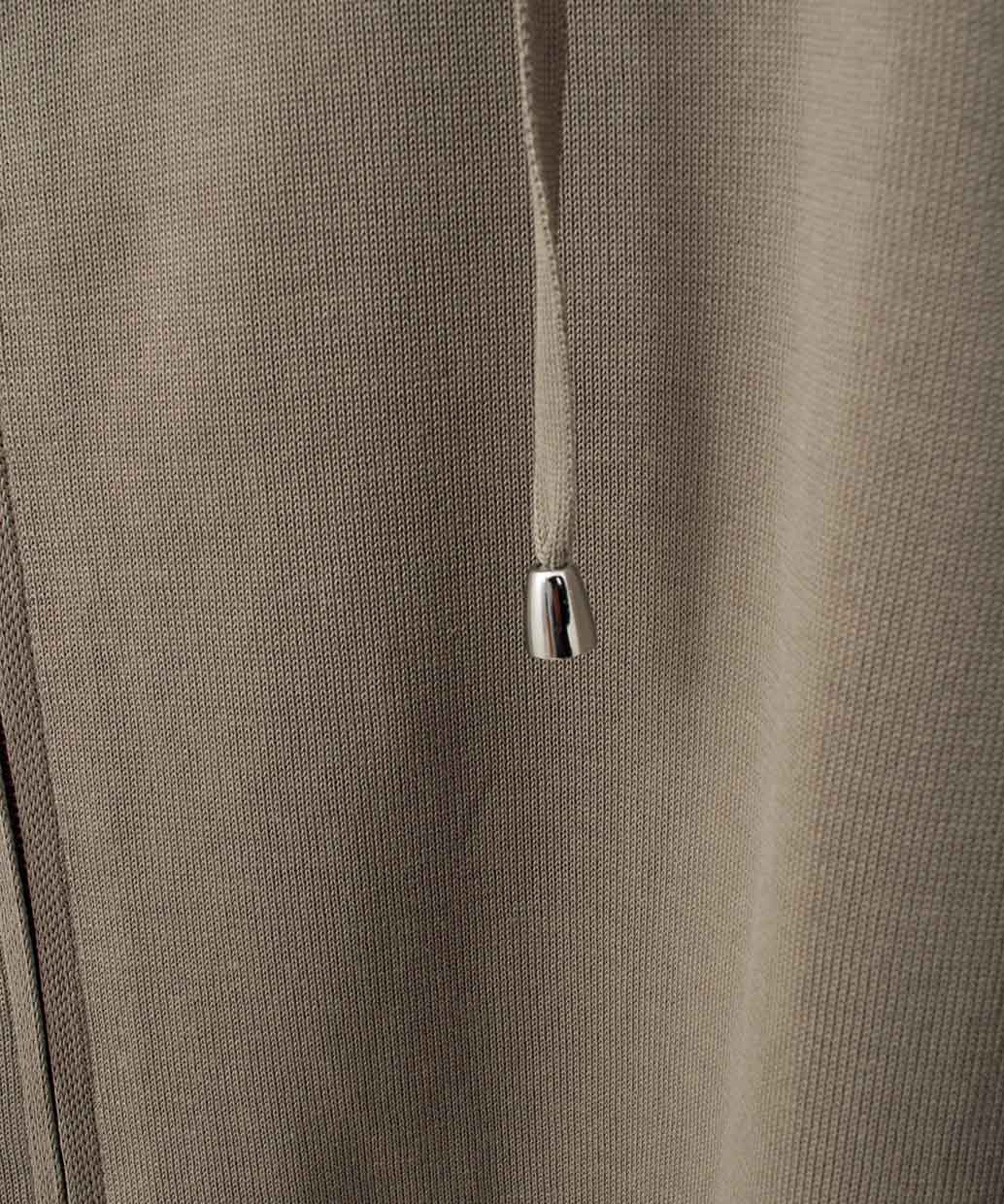 FILIPPO DE LAURENTIIS クレープコットン ジップパーカー