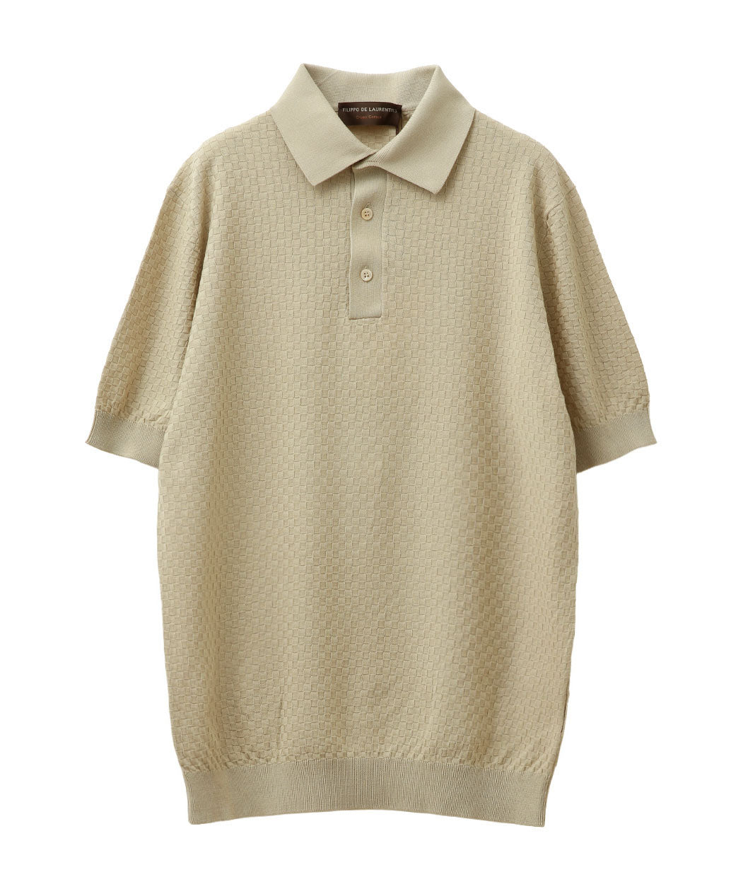 FILIPPO DE LAURENTIIS コットン 編地 ニットポロ
