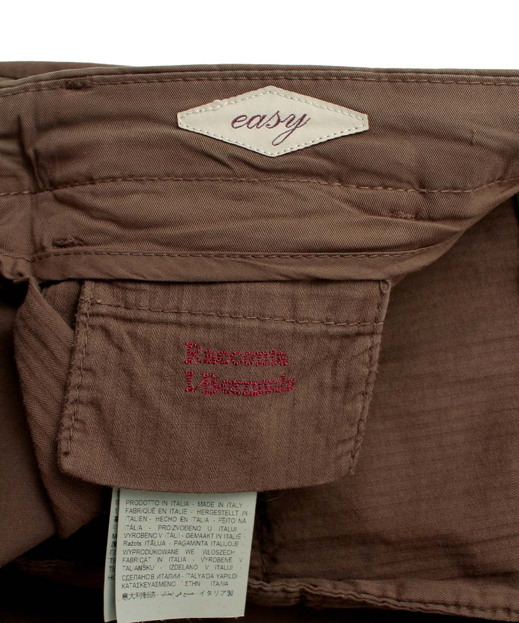 BRIGLIA 1949 GARDA コットンストレッチ ノープリーツ ショーツ