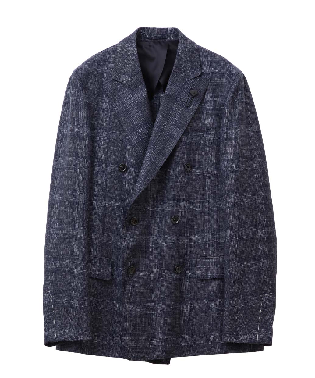 LARDINI Loro Piana ウールシルクリネン ダブル ジャケット ICONIC