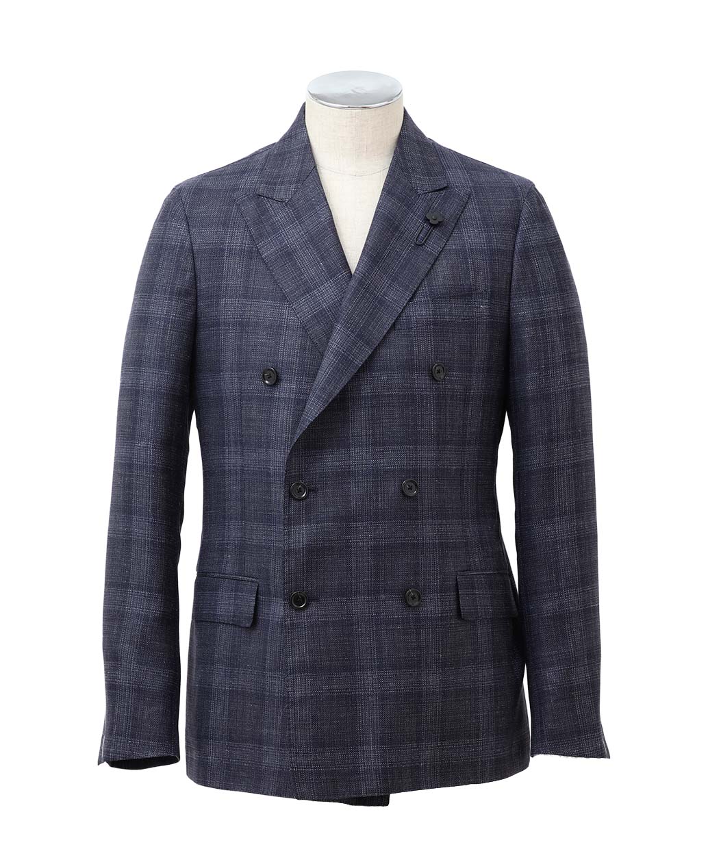 LARDINI Loro Piana ウールシルクリネン ダブル ジャケット ICONIC