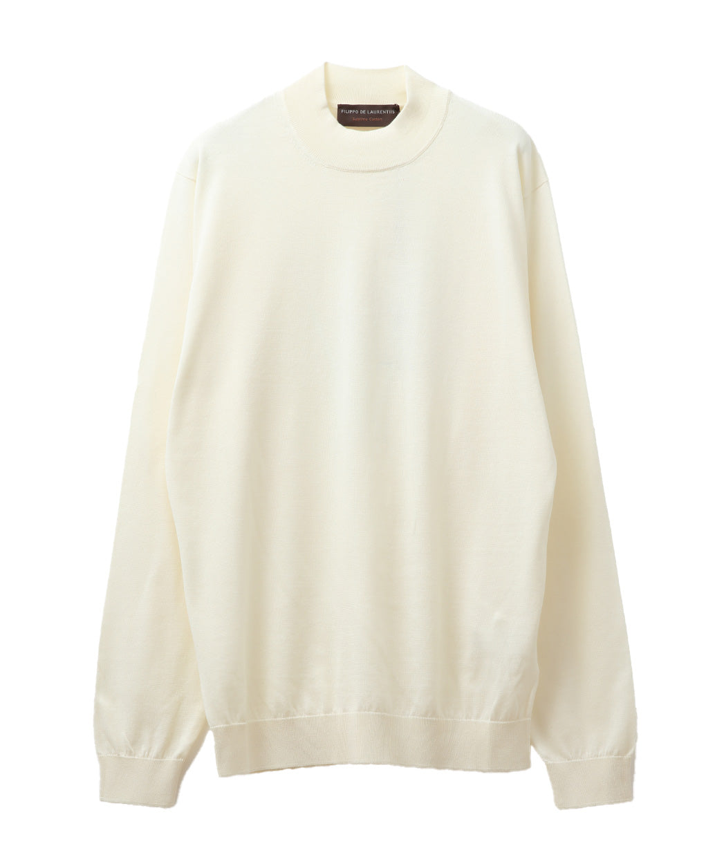 FILIPPO DE LAURENTIIS サブライムコットン モックネック ニット