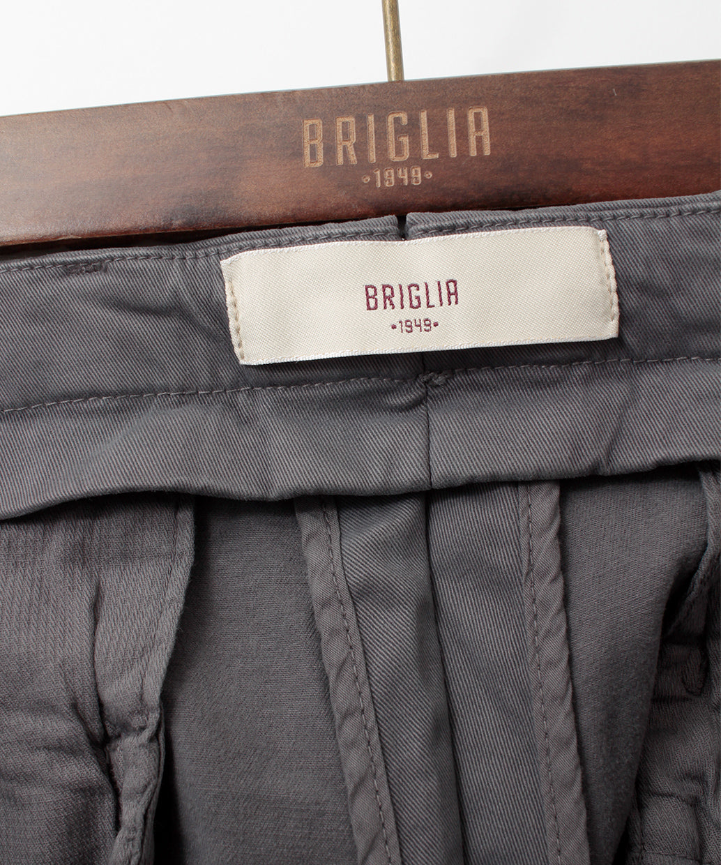 BRIGLIA 1949 BG04 コットンストレッチ ノープリーツ パンツ【B.R.CHANNELご紹介モデル】
