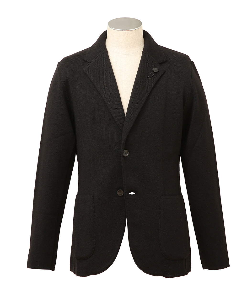 LARDINI ウール  シングル ニット ジャケット
