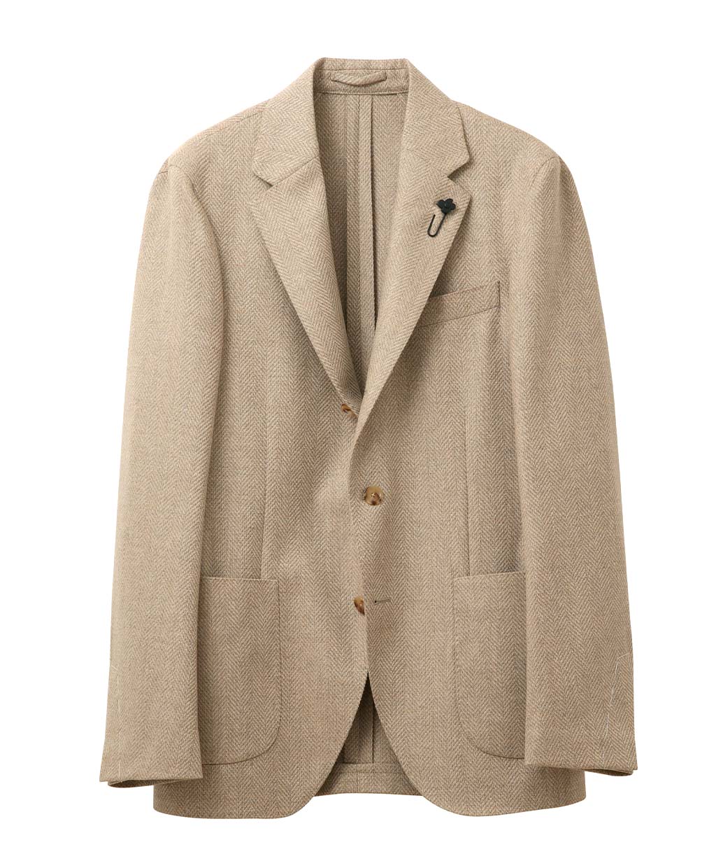 LARDINI ウール カシミヤ シングル ジャケット