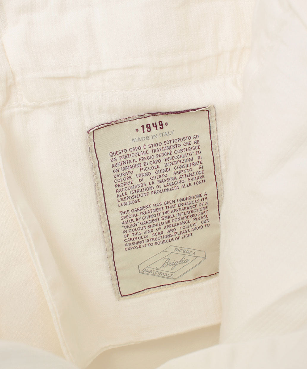 BRIGLIA 1949〈ブリリア 1949〉 BG02 コットンストレッチ 2プリーツパンツ