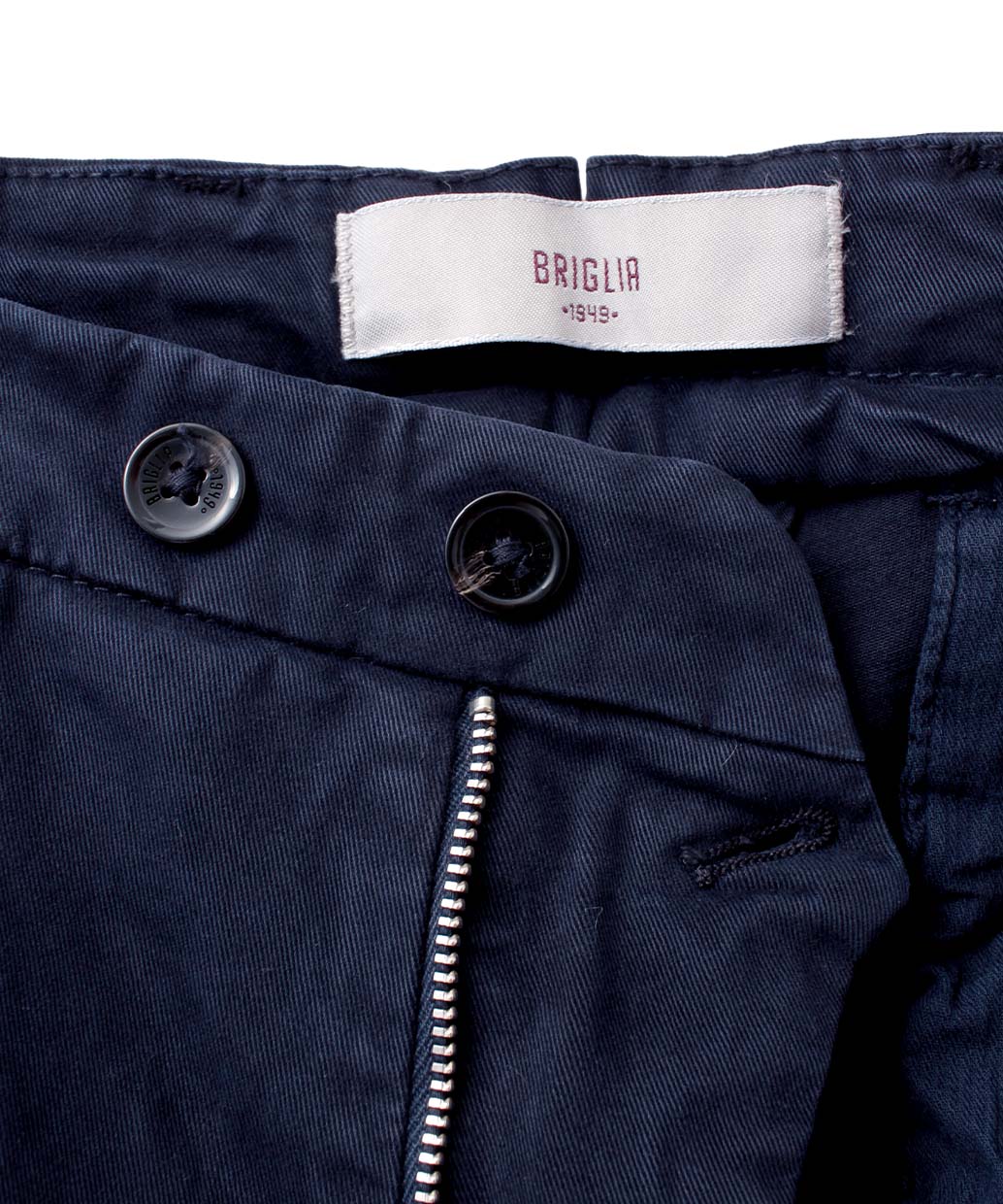 BRIGLIA 1949〈ブリリア 1949〉BG07 コットンストレッチ ワンプリーツ テーパードパンツ
