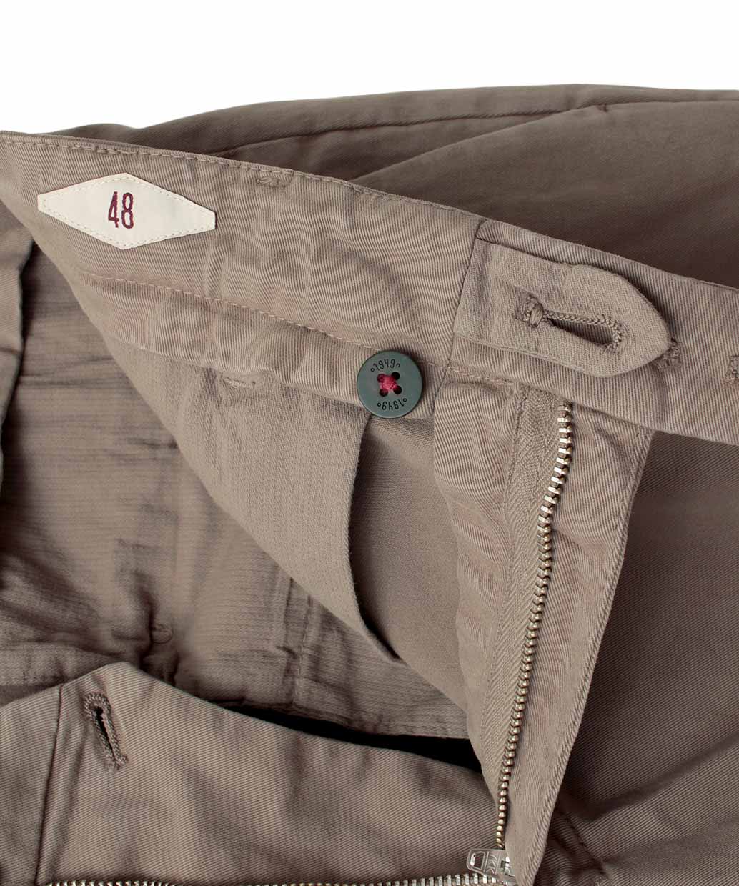 BRIGLIA 1949〈ブリリア 1949〉BG07 コットンストレッチ ワンプリーツ テーパードパンツ