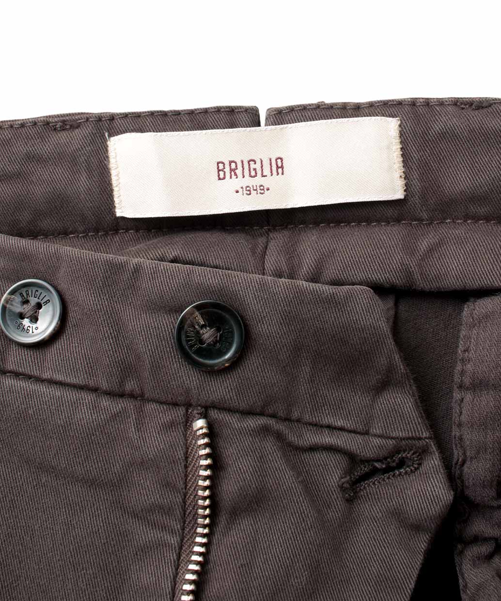 BRIGLIA 1949〈ブリリア 1949〉BG07 コットンストレッチ ワンプリーツ テーパードパンツ