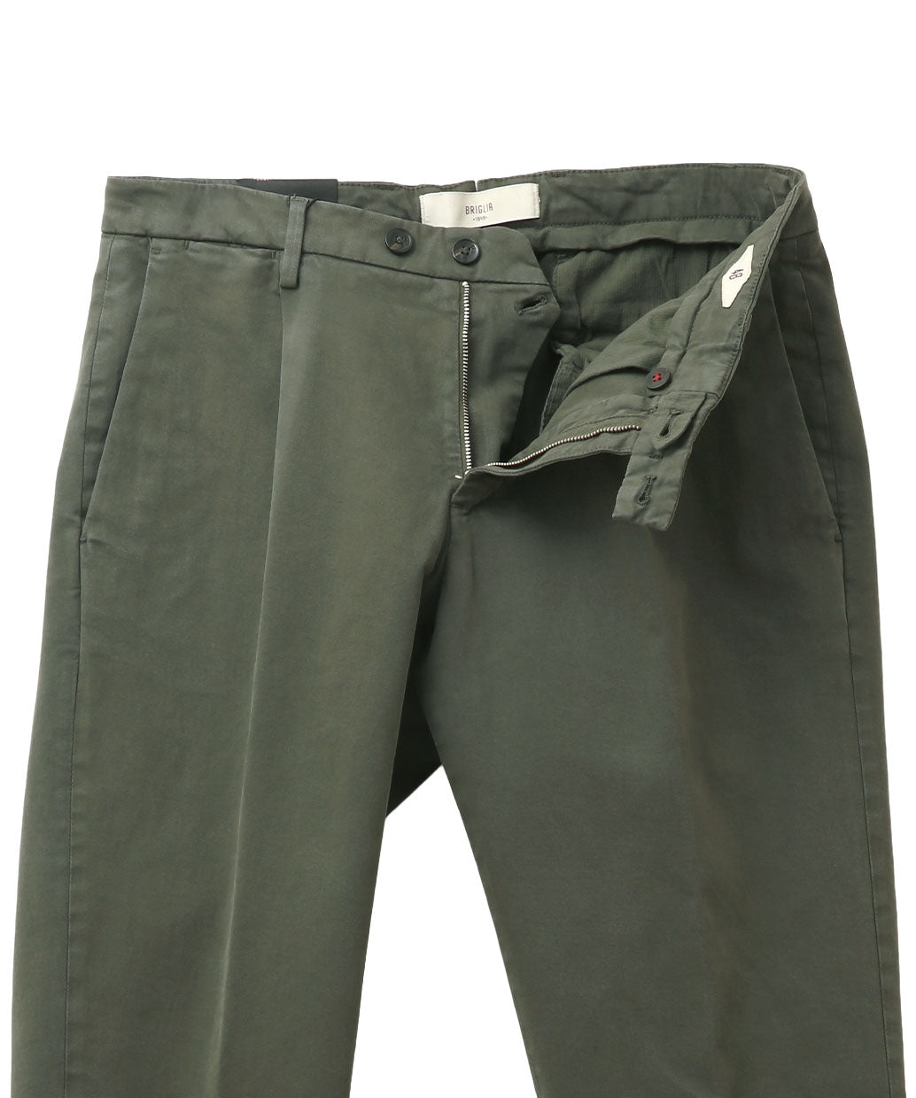 BRIGLIA 1949〈ブリリア 1949〉BG07 コットンストレッチ ワンプリーツ テーパードパンツ