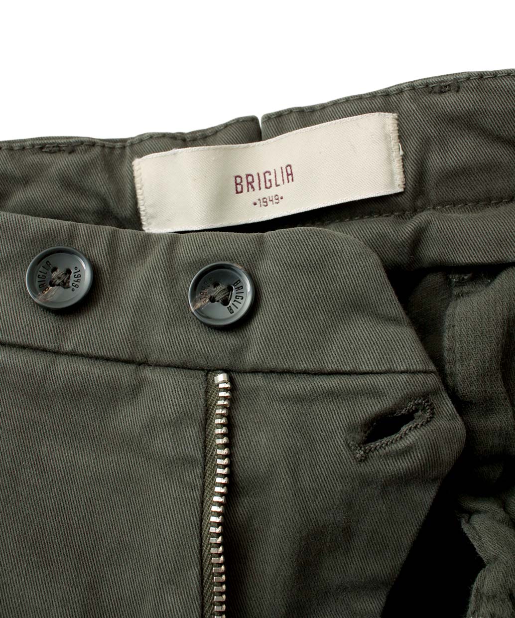 BRIGLIA 1949〈ブリリア 1949〉BG07 コットンストレッチ ワンプリーツ テーパードパンツ